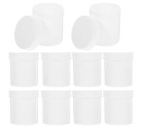 Gogogmee 10pcs 100ml Medicine Bottle Organizer with Wide Mouth Caps and Gaskets, Pill Storage Containers for Daily Dosage, Portable Capsule Carrying and Mini Bottle Storage Case for Travel