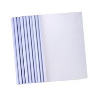 Gogogmee 10pcs A4 File Folder Sliding Bar Paper Cover Report Binder White Documents Organizer for Office and School