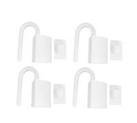Gogogmee 10pcs Anti-Pinch Door Hinge Locks Door Protector Clips for Home and Hotel Safety Compact Stopper Wedges Preventing Finger Injuries White