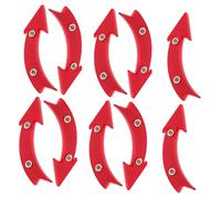 Gogogmee 10pcs Arrow Shape Bike Reflectors for Wheel Spokes Bright Cycling Safety Lights for Night Riding Mountain and Road Bikes Easy Install Reflective Warning Accessories