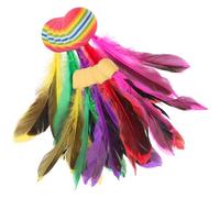 Gogogmee 10pcs Badminton Shuttlecocks Wear-resistant Outdoor Plastic and Plume Material Fun Plaything for Adults Competitive Activity