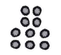Gogogmee 10Pcs Ballet Hair Nets for Women Invisible Headdress Bun Cover Delicate Dance Accessory Elegant Hairnet for Parties and Performances Black Color