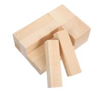 Gogogmee 10pcs Basswood Blocks DIY Wooden Craft Kit Unfinished Whittling Blocks for Beginners and Woodworkers Natural Grain Smooth Surface Versatile for Creative and Home Decor Projects