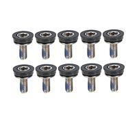 Gogogmee 10Pcs Bike Screws High Grade Cycling Screws for Road Mountain Bikes Durable and Easy to Install Crank Wheel Bolts Replacement for Your Bicycle Components