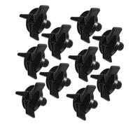 Gogogmee 10pcs Black Plastic Motorcycle Helmet Screws Hardware Accessories for Visor Attachment Easy Installation Fit for Bike Helmets