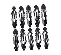 Gogogmee 10pcs Black Simple Hair Clips Lace Barrettes for Teens Non-slip Hair Styling Accessories for Boy Girl Dressing