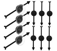 Gogogmee 10pcs Black Suction Cup Game Arrows Rotating Pointers for Board Games Parties and Educational Activities Reliable Arrow Props for Fun and Engagement