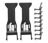 Gogogmee 10pcs Cash Register Tray Clips Black Money Fixing Clamps for Secure Bill Organization in Shops and Small Businesses