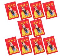 Gogogmee 10pcs Chinese Lunar Year Calendar Traditional Horse Year Almanac with Solar Terms Thick Artistic Pages Desk Planner for Home Office School Use