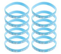 Gogogmee 10pcs Class of Silicone Wristbands Decorative Graduation Bracelets for Parties Bulk Bracelet Party Supplies for High School College Celebrations