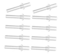 Gogogmee 10pcs Clear Silicone Drinking Straw Tips Replacement for Sippy Cups Straight Tube Long Nozzle Water Bottle Straw Heads Reusable and Easy to Clean