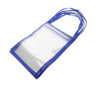Gogogmee 10pcs Colored Reusable Dry Erase Pockets Transparent File Storage Bags with Erasable Pet Material Capacity Receipt Organizer for Documents and Work Orders Portable and Easy to