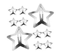 Gogogmee 10pcs Cute Star Hair Clips for Girls Decorative Metal Snap Accessories Small Star Barrettes for Teens and Young Girls for Daily Wear and Special Occasions