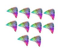 Gogogmee 10pcs Diy Sequin Cat Ears Hairpin Headband Accessories for Creative Craft Projects Reversible Designs for Fun Hair Decorations
