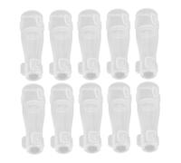 Gogogmee 10pcs Dust Cover Brush Head Protective Cover for Concealer Blending Foundation for Daily Use and Travel