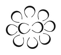 Gogogmee 10pcs Fashion Hair Hoop Pure Color Wraps for Women Comfortable and Hairbands for Bad Hair Days Exercise Travel and More