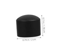 Gogogmee 10pcs Foosball Table Rod End Caps Black Plastic Post Covers Injury Prevention Secure Fit Game Accessories for Mini Table Soccer