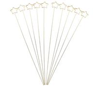 Gogogmee 10pcs Gold Plated Star Card Holders for Weddings and Parties Metal Floral Picks Decorative Five-Pointed Stars for Table Settings and Centerpieces