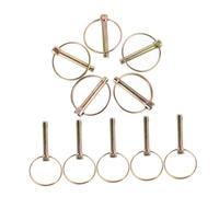 Gogogmee 10pcs Heavy Duty Lynch Pin Kit with Round Lock Pin Clips for Farm Tractors Trailers Trucks Mowers Dependable Safety Locking Fasteners Easy Installation Agricultural Vehicle