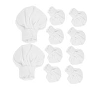 Gogogmee 10pcs Mini Cloth Chef Hats for Dolls Cute DIY Doll Costume Accessories for Dollhouses Miniature Scenes and Creative Crafting Projects