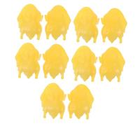 Gogogmee 10pcs Mini Fake Roasted Duck Models Creative Halloween Meat Prop for Table Decorations Unique Micro Landscape Accessory Stress Relief Dollhouse Ornament for Thanksgiving Dinner