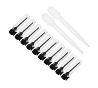 Gogogmee 10pcs Mini Glass Essential Oil Vials Refillable Leak Travel Bottles for Aromatherapy Makeup Elegant Design for Go Scent Sampling