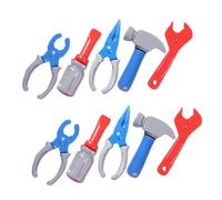 Gogogmee 10pcs Miniature Dollhouse Repair Tool Set Wrench Hammer Screwdriver Kit for Doll House Accessories DIY Craft Decoration Gift