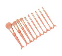 Gogogmee 10pcs Multifunctional Makeup Brush Kit with Hair Soft Dense Bristles for Eyeshadow Blush Face Powder Application Cosmetic Beauty Accessories for Daily Use and Giving