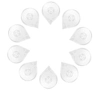 Gogogmee 10pcs Nail Art Striping Tape Dispenser Acrylic Line Boxes Transparent Manicure Tool Portable Nail Strip Holder for Salon and Home Use