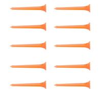 Gogogmee 10pcs Orange Golf Tees 3.14" Plastic Unbreakable Golf Tees for Driving Range Practice and Home Enthusiasts High Visibility Short for Outdoor Consistent Shots