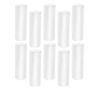 Gogogmee 10pcs Polystyrene Cylinders for Crafts Small Foam Tubing Foam Tubing for Crafts Polystyrene Tubes Flower Arrangements Shapes for Floral Rods White
