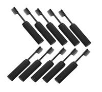 Gogogmee 10Pcs Portable Folding Toothbrush Soft Bristle Travel Toothbrushes with Case Compact and Dustproof Design for Camping School Business Trips and Hotels