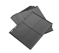 Gogogmee 10pcs PVC Double-Sided Stamp Collection Album Pages for Collectors Transparent Binder Pockets for Stamps Coins Banknotes Storage and Lightweight Collecting Supplies