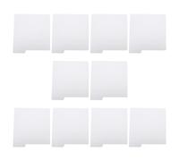 Gogogmee 10pcs Record Dividers: Record Collection Dividers Vinyl Sort Card for Album Categories, 0.75mm Thick Plastic Media Shelf Organizer and Index Card for DJs, Libraries Organization White