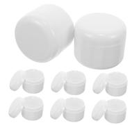 Gogogmee 10Pcs Refillable Plastic Cream Boxes Portable Cosmetic Containers Storage for Women Facial Creams Lotions Body Butters Travel Toiletries Jars