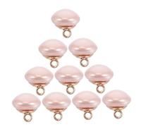 Gogogmee 10pcs Round Shank Pearl Buttons Handmade Decorative Sewing Buttons for Womens Chiffon Cheongsam Coats Wedding Dress Spring Summer Accessories