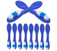 Gogogmee 10Pcs Small Travel Toothbrushes Soft Bristles Portable Oral Cleaning Brushes for Prisons Rehabilitation Centers Safe Non-Toxic Materials Comfortable Grip