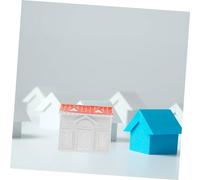 Gogogmee 10Pcs Small White Western-style Villa Models Lightweight Simulation Building Decorations for DIY Miniature Landscape Photography Props