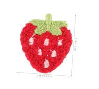 Gogogmee 10pcs Strawberry Iron Patches Small Embroidered Fruit Appliques for Clothes DIY Women Pants Hats Bags Decorative Felt Craft Accessories