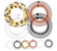 Gogogmee 10pcs Stretchable Full Circular Hair Combs Flexible Spring Band Circle Hairbands Holder for Women Hair Accessories Random Colors Random Color