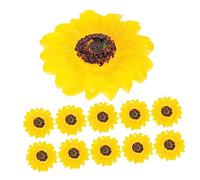 Gogogmee 10Pcs Sunflower DIY Keychain Charms Flower Pendants for Jewelry Making Elegant Accessories for and Crafts Natural Touch Decor