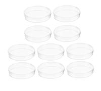 Gogogmee 10pcs Transparent Cell Culture Plates with Lids Plastic Petri Dishes for Labs Experiment Device Corrosion and Heat Resistant Tissue Culture Plates