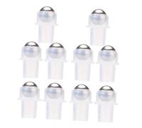 Gogogmee 10pcs Transparent Roller Balls for Essential Oil Bottles PE Plastic Inserts Use Perfume Bottle Roller Tops Refillable Accessories for Fragrance and Skincare