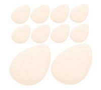 Gogogmee 10pcs Transparent Silicone Makeup Sponges for Foundation and Powder Puff Non Absorbent Beauty Applicator with Stable Grip and Contour for Smooth Even Makeup