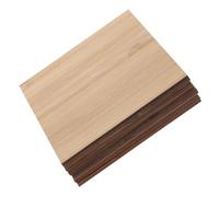 Gogogmee 10pcs Unfinished Square Wood Slices 8cm DIY Crafting Blanks for Engraving Projects, Woodcrafts and Home Decor Coasters, Wooden Cutouts for Wood Burning Supplies