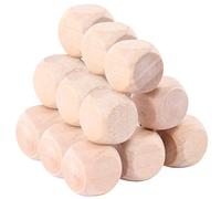 Gogogmee 10Pcs Unfinished Wooden Dice Blank Sided Cubes for Crafts Family Games DIY Projects for Creative Activities and Parent Bonding