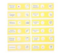 Gogogmee 12 Pcs Prepared Microscope Slides for, Biological Plant Specimen Collection, Yellow Plastic Microscope Slides Set for School Science Experiments