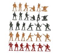 Gogogmee 120pcs Plastic Soldiers Figurines Safe Smooth Edged Military for Creative Imaginative Play Various Army Figures Decorations Suitable for Role Playing and Parent Interaction