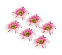 Gogogmee 12pcs Artificial Flower Hair Clips for Girls Non-fading Floral Hairpins with Sturdy Petals for Parties Festivals and Dress-ups Pink