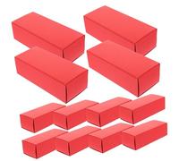 Gogogmee 12pcs Brown Kraft Drawer Packaging Boxes for Lipstick Essential Oil Bottles Small Storage Boxes Kraft Cardboard Present